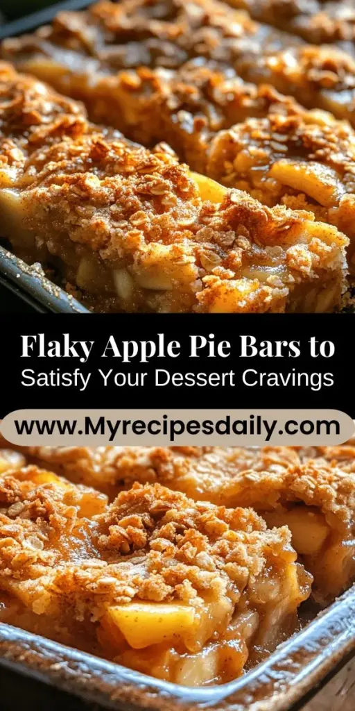 Discover the joy of baking with Flaky Apple Pie Bars, a delightful twist on the classic apple pie! These scrumptious bars combine a buttery, flaky crust, spiced Granny Smith apples, and a crunchy oat topping, making them perfect for gatherings or cozy nights in. Easy to prepare and share, they evoke nostalgia and warmth. Enjoy these delicious treats year-round! #ApplePieBars #Baking #FallDesserts #AppleDesserts #SweetTreats #NostalgicSweets