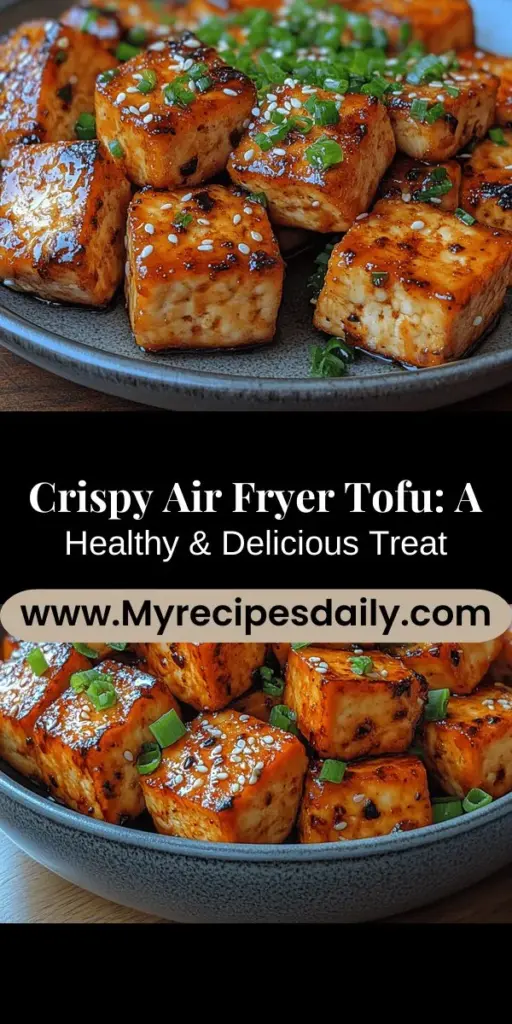 Discover the delicious and nutritious world of Air Fryer Crispy Tofu! This versatile dish is perfect for everyone, from vegetarians to meat-lovers. Tofu, packed with plant-based protein and essential nutrients like calcium and iron, becomes perfectly crispy and flavorful in an air fryer. Learn how to prepare, marinate, and cook tofu to achieve that satisfying crunch. Elevate your meals with this healthy alternative that’s sure to impress!
