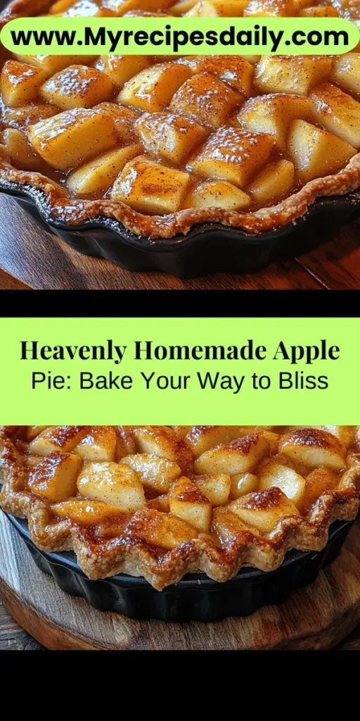 Discover the joy of baking with this detailed guide to Heavenly Homemade Apple Pie. Learn how to create a flaky crust and a delicious filling using a blend of sweet and tart apples. This nostalgic dessert isn't just a treat—it's a celebration of family traditions and gatherings. Whether you're a baking pro or a kitchen novice, this step-by-step recipe will help you craft a dessert that's sure to impress and evoke warm memories. Embrace the comfort of home with every slice!