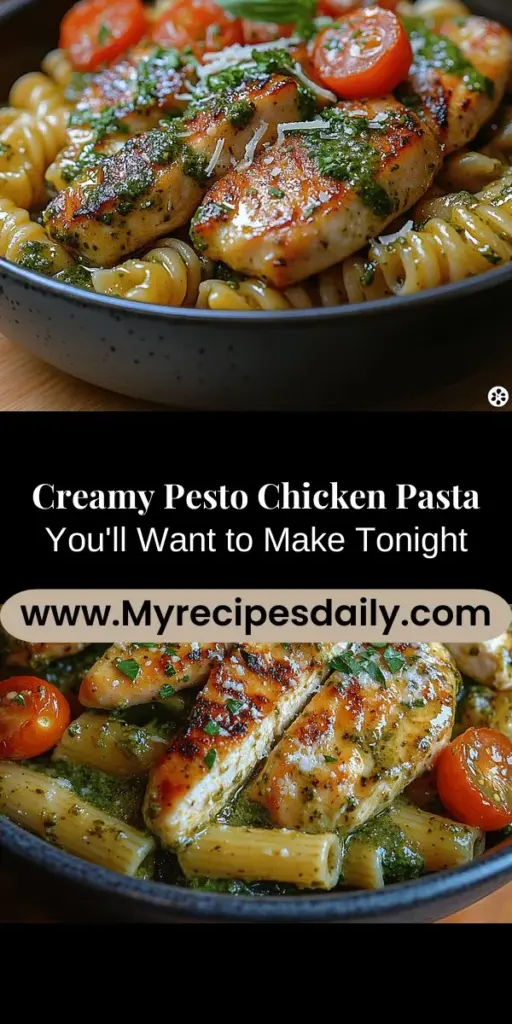 Discover the deliciousness of Creamy Pesto Chicken Pasta, a perfect blend of Italian flavors and modern simplicity. This dish features tender chicken and al dente pasta enveloped in a rich, creamy pesto sauce, creating a delightful culinary experience. Ideal for any occasion, whether a cozy weeknight dinner or a festive gathering, this versatile recipe is easy to prepare with fresh ingredients and can be customized to fit various dietary needs. Enjoy a comforting meal that’s sure to impress!