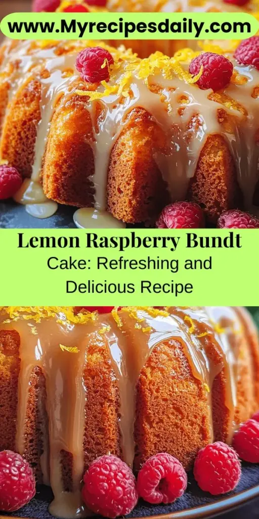 Discover the joy of baking with a Zesty Lemon Raspberry Bundt Cake, perfect for any occasion! This delightful treat combines the refreshing flavors of citrus and berries, making it both beautiful and delicious. Our article guides you through essential ingredients, easy step-by-step instructions, and baking tips to ensure success. Whether you're celebrating a special day or indulging yourself, this cake will impress everyone at your table. Enjoy the art of baking!