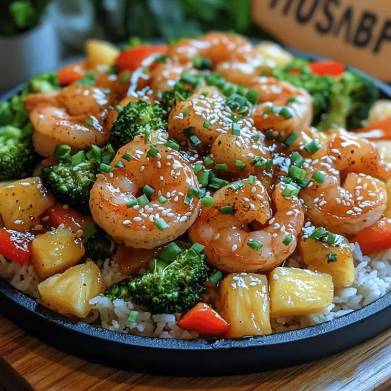 In the world of culinary delights, few dishes can evoke the vibrant flavors and textures of Tropical Bliss: Pineapple Teriyaki Shrimp Stir Fry. This recipe brings together succulent shrimp, fresh vegetables, and the sweetness of pineapple, all tossed in a savory teriyaki sauce that tantalizes the taste buds. Perfect for a weeknight dinner or a special occasion, this dish is not only easy to prepare but also packed with nutrients. Whether you're a seasoned chef or a kitchen novice, this recipe will guide you through creating a colorful and delicious meal that celebrates the essence of tropical cuisine.