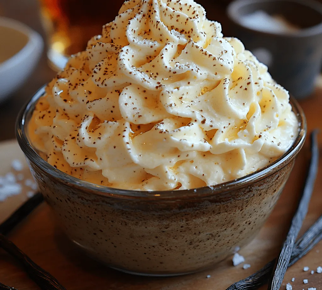 Whipped cream is one of the most delightful and versatile toppings in the dessert world. Whether dolloped atop a slice of pie, swirled into a bowl of fresh berries, or used to crown a decadent chocolate cake, its light and airy texture elevates any dessert experience. However, if you're looking to take your whipped cream game to the next level, then you must try making Bourbon Vanilla Bean Whipped Cream. This gourmet twist combines the rich warmth of bourbon, the aromatic essence of vanilla beans, and the lightness of fluffy whipped cream into a heavenly topping that is sure to impress.