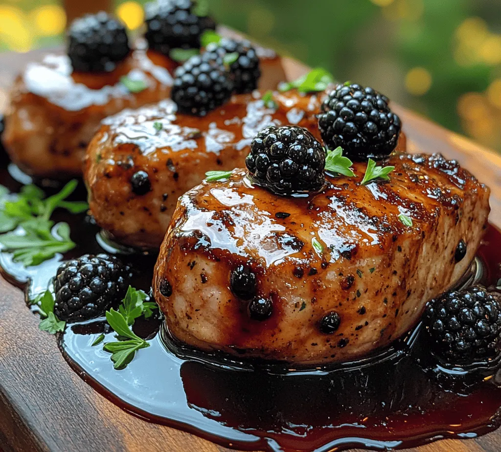 If you're searching for a dish that marries savory and sweet in a symphony of flavors, look no further than Blackberry Balsamic Glazed Pork. This exquisite recipe features tender pork tenderloin enveloped in a rich, tangy sauce made from fresh blackberries and balsamic vinegar. It’s a dish that not only dazzles the palate but also makes for an impressive centerpiece for any meal, whether a casual weeknight dinner or a special celebration.