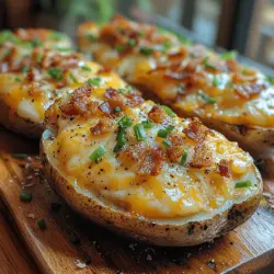 If you're in search of a dish that embodies comfort, flavor, and versatility, look no further than the Cheesy Loaded Baked Potatoes Extravaganza. This delightful dish takes the humble baked potato to the next level, transforming it into a hearty meal bursting with flavors and textures that will satisfy even the most discerning palates. Loaded with creamy cheese, crispy bacon, and fresh toppings, these baked potatoes are perfect for family gatherings, game day parties, or even a cozy night in.