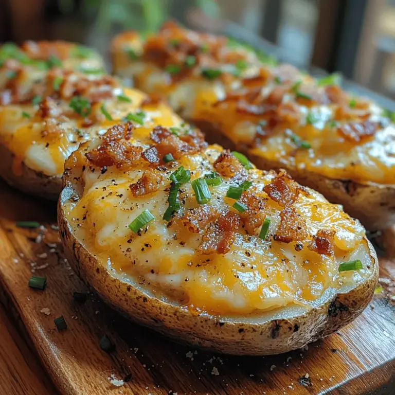 If you're in search of a dish that embodies comfort, flavor, and versatility, look no further than the Cheesy Loaded Baked Potatoes Extravaganza. This delightful dish takes the humble baked potato to the next level, transforming it into a hearty meal bursting with flavors and textures that will satisfy even the most discerning palates. Loaded with creamy cheese, crispy bacon, and fresh toppings, these baked potatoes are perfect for family gatherings, game day parties, or even a cozy night in.