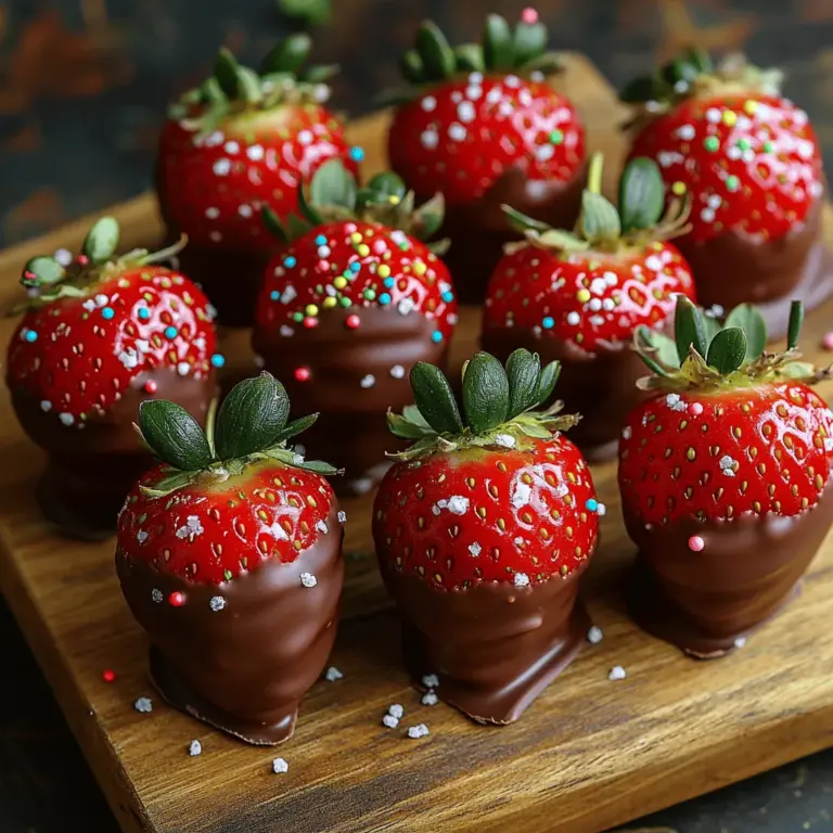 The star ingredient of this delectable dessert is, of course, the strawberries. When selecting strawberries for dipping, freshness is crucial. Look for berries that are bright red, plump, and firm, with a green, healthy-looking stem. Avoid strawberries that show signs of bruising or soft spots, as these can affect both the flavor and texture of your finished treat. To achieve the best taste, it's ideal to use strawberries that are in season, as they will be at their sweetest and most flavorful.