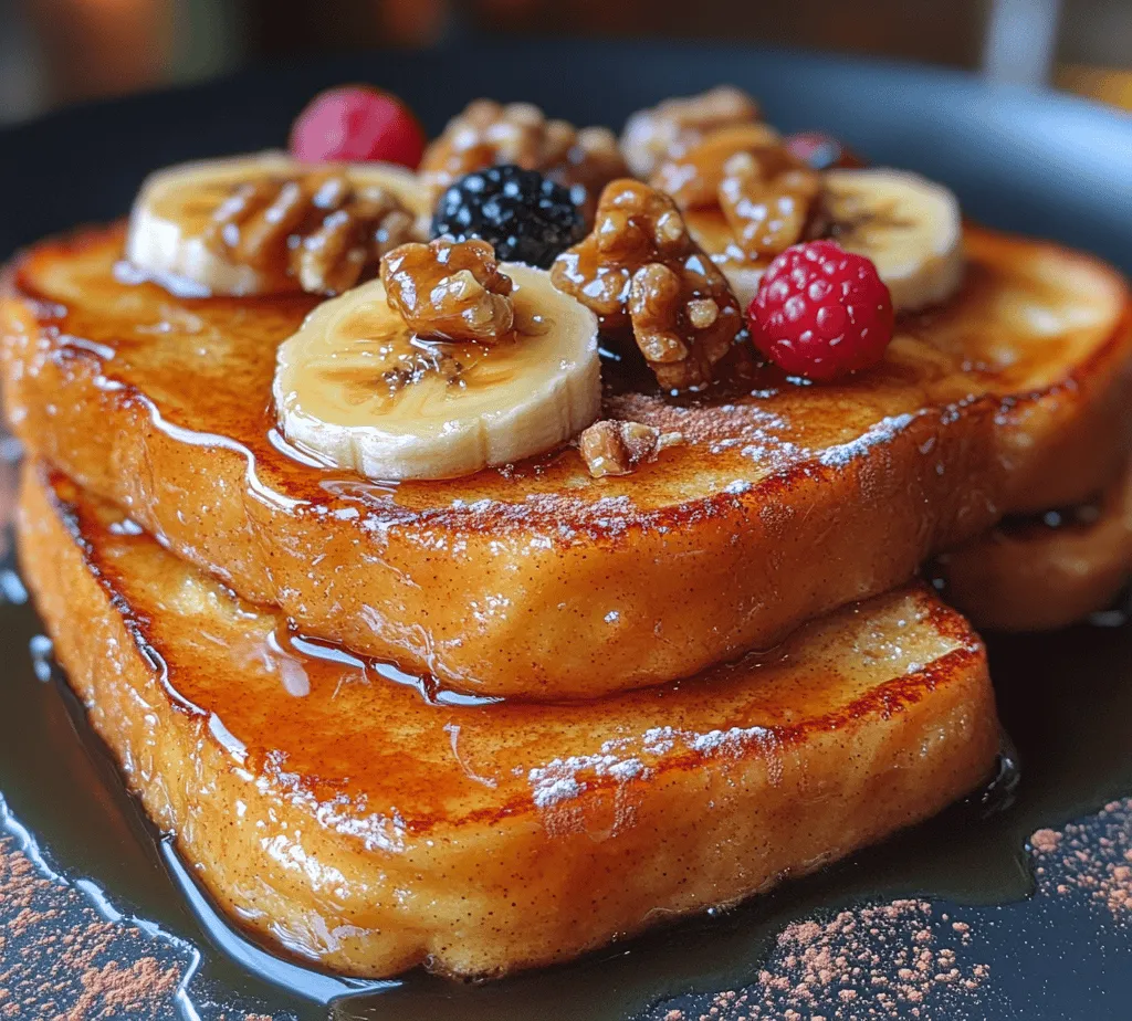 French toast is often regarded as a comfort food, and for good reason. It evokes memories of cozy mornings, family gatherings, and the simple pleasure of enjoying a delicious homemade meal. The soft, pillowy texture of the bread, combined with the lusciousness of eggs and milk, creates a satisfying base that is perfect for topping. Now, imagine adding caramelized bananas to this already fantastic dish; the result is an explosion of flavors and textures that is hard to resist.