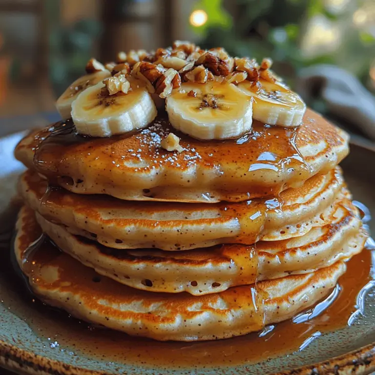 Pancakes are a beloved breakfast staple, cherished for their versatility and comforting nature. They can be sweet or savory, simple or extravagant, making them a go-to dish for any meal of the day. Among the myriad of pancake variations, Sticky Toffee Banana Pancakes stand out with their delightful combination of flavors and textures. This recipe introduces a unique twist by incorporating the rich sweetness of sticky toffee sauce and the natural goodness of ripe bananas.
