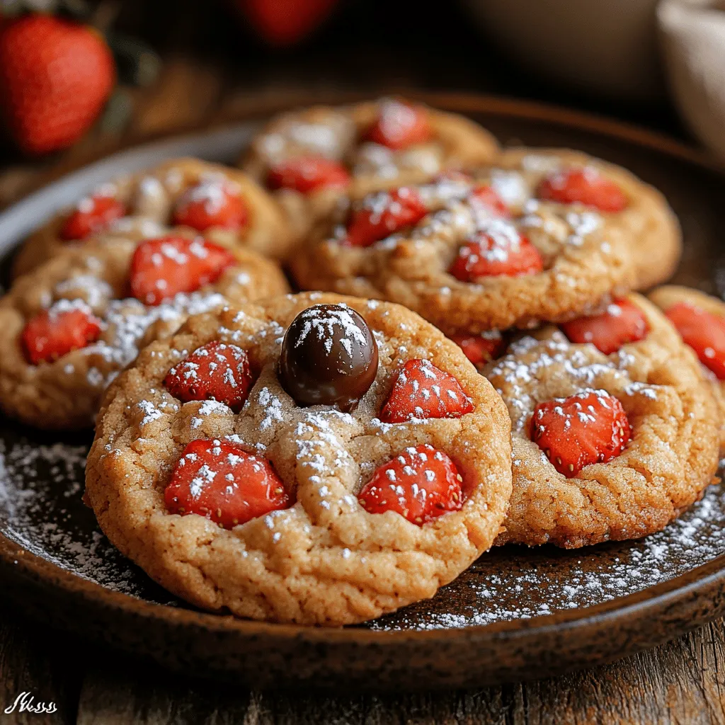 Strawberry Kiss Cookies are a delightful treat that perfectly marries the sweetness of fresh strawberries with the rich, chocolaty goodness of chocolate kisses. These cookies not only appeal to the taste buds but also to the eyes, making them an enchanting addition to any dessert table. The vibrant pink hues of the strawberries, combined with the glossy chocolate kisses, create a visually stunning cookie that is sure to impress friends and family alike.
