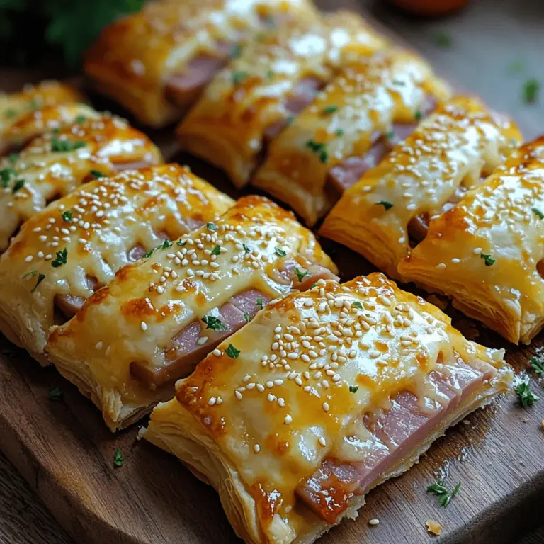 If you're on the lookout for a versatile and crowd-pleasing appetizer, look no further than Cheesy Ham Delight Sticks. This delightful recipe combines the rich, creamy textures of cheese with the savory goodness of ham, resulting in a dish that is not only delicious but also incredibly easy to prepare. Perfect for gatherings, family meals, or even a cozy night in, these cheesy sticks are sure to impress your guests and satisfy your cravings.