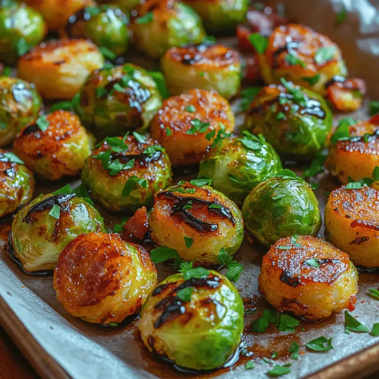 In recent years, Brussels sprouts have made a remarkable comeback in the culinary world, transforming from an often-avoided vegetable into a star on many restaurant menus and home kitchens alike. Their unique flavor and versatility have made them a popular choice for chefs and home cooks who are eager to elevate their vegetable dishes. One of the most enticing ways to prepare Brussels sprouts is by pairing them with savory, crispy bacon and a tangy balsamic glaze. This combination not only enhances the natural flavors of the sprouts but also creates a delightful side dish that can complement a variety of main courses.
