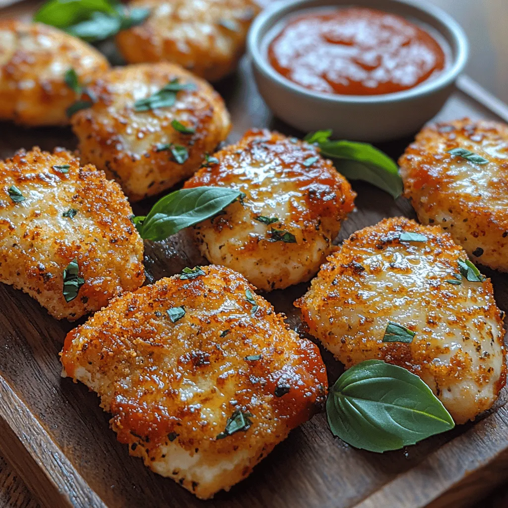 In recent years, the popularity of bite-sized snacks and appetizers has surged, making them a staple at gatherings and family dinners alike. One such delectable treat is the Crispy Chicken Parmesan Bites—a perfect fusion of tender chicken, savory cheese, and aromatic herbs, all encapsulated in a crunchy, golden coating. This dish not only satisfies the taste buds but also fits seamlessly into the modern trend of sharing small plates, making it an ideal choice for parties, game days, or even a cozy family night.