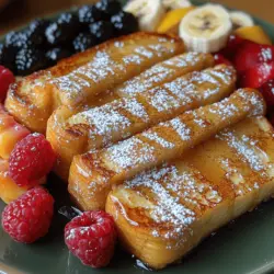 Start your morning with a sweet twist on a classic breakfast favorite—Hawaiian Roll French Toast. This delightful dish combines the soft, pillowy texture of Hawaiian rolls with a creamy, custard-like egg mixture, resulting in a French toast that is both indulgent and comforting. The appeal of this recipe lies not only in its flavor but also in its simplicity, making it an ideal choice for busy mornings or special weekend brunches. Imagine sinking your teeth into a golden-brown slice of French toast, where each bite bursts with a subtly sweet flavor and a hint of tropical paradise.