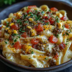 Fusion cuisine is a delightful culinary trend that brings together the best of various culinary traditions, creating unique dishes that tantalize the taste buds. At the heart of this delicious movement lies the Loaded Bacon Cheeseburger Alfredo Pasta, a brilliant combination of two beloved comfort foods: the rich, creamy Italian Alfredo pasta and the hearty American cheeseburger. This dish takes the essence of both worlds and melds them into a single, indulgent experience that is sure to please anyone at the dinner table.