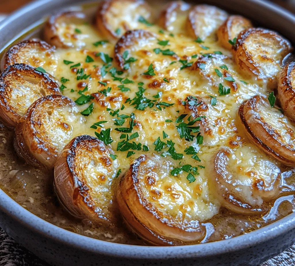 Classic French onion soup is more than just a dish; it’s a warm embrace on a chilly day, a taste of history in each spoonful, and a testament to the brilliance of simple ingredients transformed through careful preparation. Renowned for its deep, rich flavor and elegant presentation, this soup has earned its place as a beloved staple in homes and bistros across the globe. As you delve into a bowl of this savory delight, you’re not only treating your palate to a symphony of flavors but also partaking in centuries of culinary tradition.