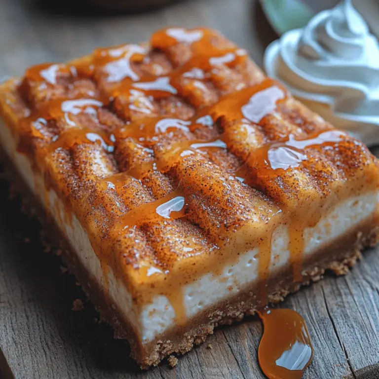 To fully appreciate the Churro Cheesecake Bars, it's essential to understand the individual components that come together to create this indulgent treat. Each layer brings its own unique flavor and texture, contributing to the overall deliciousness.