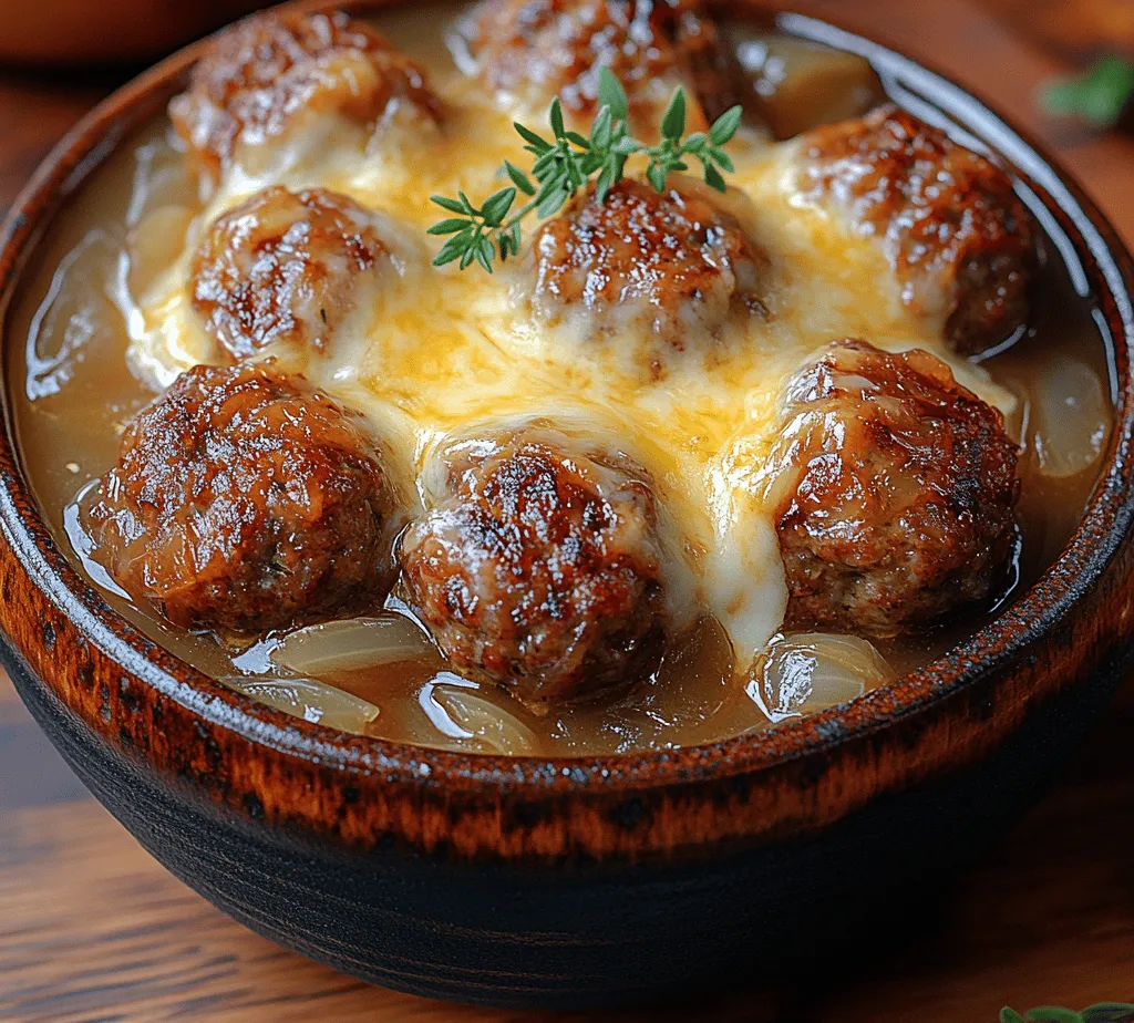 If you're seeking a dish that embodies comfort, flavor, and a touch of culinary elegance, look no further than French Onion Meatballs. This delightful fusion combines the classic flavors of French onion soup—caramelized onions, savory broth, and melted cheese—into a hearty meatball that’s sure to become a household favorite. What’s more, this recipe is versatile enough to fit into any meal, whether you’re serving it as an appetizer at a dinner party or as a main course accompanied by a fresh salad or crusty bread.