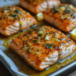 Are you on the lookout for a quick and delicious dish to impress your family or guests, or perhaps you just want to treat yourself to something delightful after a long day? Look no further than the Zesty Baked Lemon Garlic Salmon! This dish not only tantalizes the taste buds but also embodies an effortless yet elegant dining experience that can be prepared in no time. Bursting with fresh flavors and a hint of zest, this salmon recipe is perfect for busy weeknights when you need something healthy, satisfying, and packed with flavor.