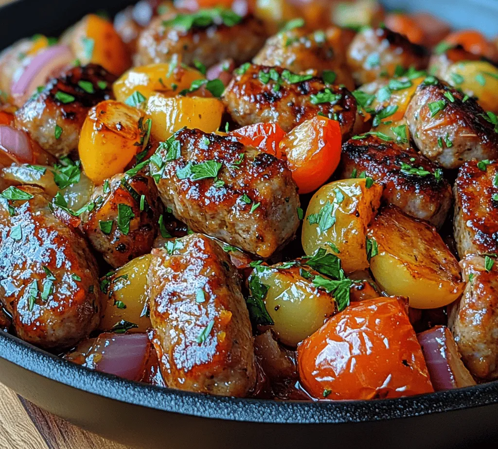 At the heart of the One-Pan Sausage & Veggie Skillet is the Italian sausage, which sets the stage for a rich and savory flavor profile. There are two primary types of Italian sausage: mild and spicy. Mild Italian sausage tends to be seasoned with traditional herbs such as fennel and garlic, offering a warm, savory experience without overwhelming heat. On the other hand, spicy Italian sausage incorporates red pepper flakes or other spicy elements, providing a delightful kick that can elevate the dish.
