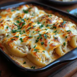 When it comes to comfort food, few dishes can hold a candle to the rich, creamy allure of classic pasta recipes. The mere thought of a warm, indulgent pasta dish evokes feelings of home, warmth, and satisfaction. Among the myriad of pasta options, Creamy Garlic Butter Chicken Alfredo Stuffed Shells stand out as a delightful choice that promises both flavor and comfort in every bite. This recipe is more than just a meal; it’s an experience that brings families together around the dinner table, whether it’s a busy weeknight or a special gathering.