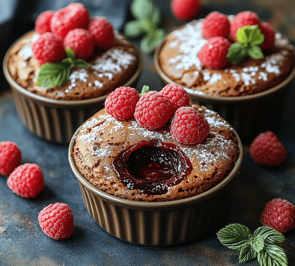 Welcome to the delightful world of dessert-making, where every bite can transport you into a realm of sweetness and joy. Today, we dive into an exquisite treat that perfectly embodies indulgence: Dark Chocolate Raspberry Lava Cakes. These enchanting little cakes are not just desserts; they are an experience—each bite reveals a rich, molten center that flows like warm chocolate silk, complemented by the refreshing tartness of fresh raspberries.
