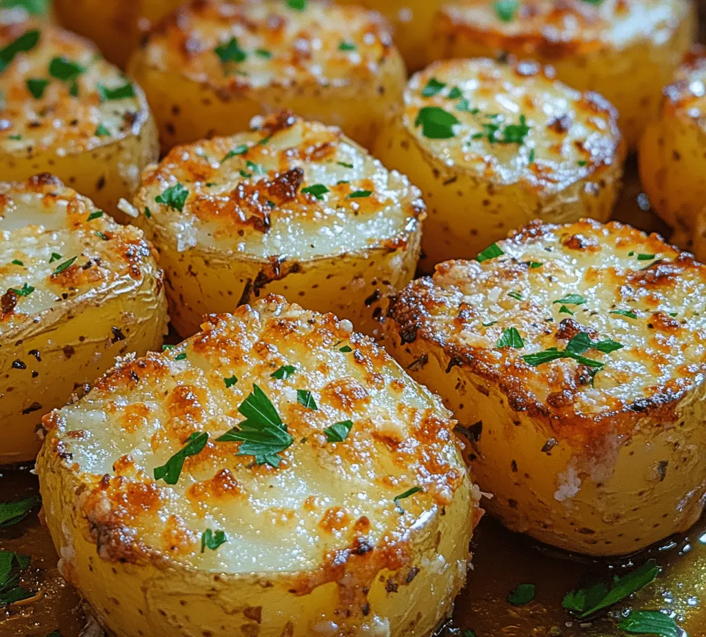 Roasted potatoes have long held a cherished place on dining tables around the world, celebrated for their comforting flavors and satisfying textures. Among the myriad of ways to prepare this beloved vegetable, <strong>Crispy Parmesan Roasted Potatoes</strong> stand out as a delightful twist that appeals to all palates, making them an ideal side dish for any occasion. The combination of perfectly roasted potatoes with a golden, crunchy Parmesan coating creates an irresistible experience that elevates even the simplest of meals.” /></p>
</p>
<h3>Techniques for Evenly Coating the Potatoes with the Seasoning Mix</h3>
</p>
<p>To achieve perfectly crispy Parmesan roasted potatoes, it is essential to ensure that each piece is evenly coated with the seasoning mix. Start by placing your cut potatoes in a large mixing bowl. This allows for ample space to toss and coat them without making a mess.</p>
</p>
<p>When adding the seasoning mix, including the grated Parmesan cheese, garlic powder, onion powder, salt, and pepper, sprinkle them evenly over the potatoes. To coat them thoroughly, use your hands to toss the potatoes gently but thoroughly. This technique not only helps to ensure that every potato piece receives an even coating of seasoning but also enhances the texture by allowing the cheese to adhere better during roasting.</p>
</p>
<p>If you prefer, you can also use a resealable plastic bag for coating. Add the potatoes and the seasoning mix into the bag, seal it tightly, and shake vigorously. This method is particularly effective for minimizing mess and achieving a uniform coating.</p>
</p>
<h3>Arranging for Optimal Roasting</h3>
</p>
<p>Once coated, it’s time to arrange the potatoes on a baking sheet for roasting. The arrangement significantly influences the final result, so follow these best practices:</p>
</p>
<p>1. <strong>Use a Rimmed Baking Sheet</strong>: A rimmed baking sheet is essential as it prevents any oil or seasonings from spilling over during roasting.</p>
</p>
<p>2. <strong>Spacing</strong>: Spread the potatoes in a single layer, ensuring they are not overcrowded. Overcrowding can lead to steaming rather than roasting, which compromises crispiness.</p>
</p>
<p>3. <strong>Cut Side Down Technique</strong>: For maximum crispiness, place the cut sides of the potatoes facing down on the baking sheet. This technique allows the flat surface to make direct contact with the hot baking sheet, contributing to a beautifully golden and crunchy exterior.</p>
</p>
<h3>Roasting Process Explained</h3>
</p>
<p>Now that your potatoes are prepared and arranged, it’s time to roast them.</p>
</p>
<p>1. <strong>Temperature and Time</strong>: Preheat your oven to 425°F (220°C). This high temperature is crucial for achieving that crispy exterior. Once preheated, roast the potatoes for about 25 to 35 minutes.</p>
</p>
<p>2. <strong>Signs of Doneness</strong>: Halfway through the roasting time, about 15 minutes in, stir the potatoes gently using a spatula. This not only ensures even browning but also allows the potatoes to release steam, making way for that desired crispiness.</p>
</p>
<p>3. <strong>Visual and Sensory Cues</strong>: You’ll know your potatoes are done when they are golden brown and crispy. Additionally, the aroma of roasted garlic and cheese will fill your kitchen, signaling that they are ready. A fork should easily pierce the potatoes, indicating they are tender inside.</p>
</p>
<h3>Finishing Touches</h3>
</p>
<p>After removing the potatoes from the oven, let them cool on the baking sheet for about 5 minutes. This cooling time is crucial as it allows the outside to firm up a bit more, enhancing the texture.</p>
</p>
<p>To elevate the presentation and flavor, sprinkle freshly chopped parsley over the potatoes before serving. The bright green color not only adds visual appeal but also a fresh flavor that complements the richness of the Parmesan.</p>
</p>
<h3>Serving Suggestions</h3>
</p>
<p>Crispy Parmesan roasted potatoes are versatile and can complement a variety of main dishes. Here are some ideas for pairing:</p>
</p>
<p>– <strong>With Proteins</strong>: Serve these potatoes alongside roasted chicken, grilled steaks, or baked fish. Their crispy texture and savory flavor provide a wonderful contrast.</p>
<p>– <strong>Vegetarian Options</strong>: Pair them with a hearty vegetable stir-fry or a rich mushroom risotto for a satisfying vegetarian meal.</p>
<p>– <strong>Serving Styles</strong>: Consider serving them family-style on a large platter, allowing everyone to help themselves. Alternatively, for more formal occasions, arrange them in individual servings or as part of a buffet spread.</p>
</p>
<h3>Nutritional Information</h3>
</p>
<p>Crispy Parmesan roasted potatoes not only satisfy your taste buds but also offer some nutritional value. Potatoes are a good source of vitamins C and B6, potassium, and dietary fiber.</p>
</p>
<p>When considering portion control, remember that moderation is key. Enjoy these roasted potatoes as a side dish, but balance your plate with plenty of vegetables and a source of lean protein to create a wholesome meal.</p>
</p>
<h3>Conclusion</h3>
</p>
<p>Crispy Parmesan roasted potatoes are a delightful addition to any meal, providing a perfect balance of flavor, texture, and nutrition. The ease of preparation combined with the impressive results makes this recipe a must-try for both novice and seasoned cooks alike.</p>
</p>
<p>Encourage your friends and family to join you in the kitchen and share the joy of creating this delicious side dish. Whether you’re enjoying a cozy dinner at home or hosting a festive gathering, these roasted potatoes are sure to be a hit. Try the recipe today, and savor the crispy goodness that will elevate your dining experience!</p>
</div>