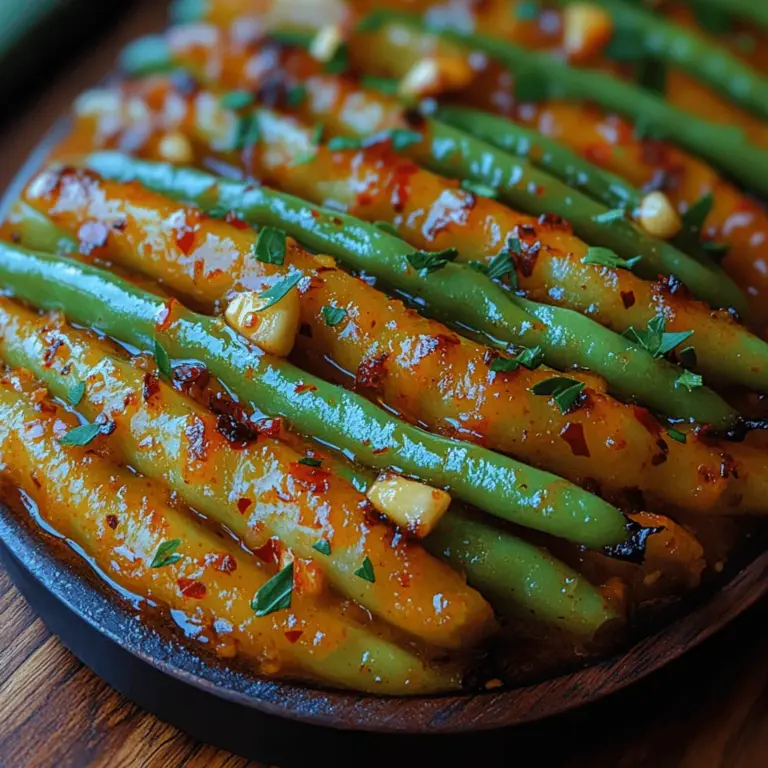 Roasted Garlic Butter Green Beans is a delightful and savory dish that elevates the humble green bean into a flavor-packed side that can accompany any meal. This recipe combines the rich, buttery taste of unsalted butter with the aromatic essence of roasted garlic, creating a perfect balance that enhances the natural flavors of fresh green beans. Whether you’re preparing a weeknight dinner or a festive gathering, this dish is sure to impress your guests and family alike.