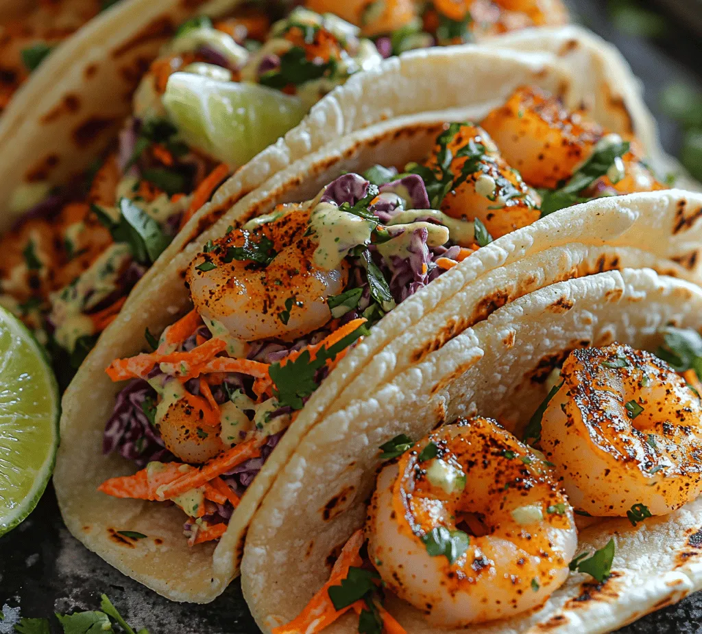 Dive into the vibrant flavors of the ocean with our Zesty Cilantro Lime Shrimp Tacos with Creamy Slaw. These tacos are not only a feast for the taste buds but also a visual delight, showcasing the beautiful colors and textures of fresh ingredients. The star of this dish is the shrimp, which is marinated in a zesty lime mixture, enhancing its natural sweetness while adding a refreshing kick. Paired with a crunchy, creamy slaw, each taco offers a delightful contrast of flavors and textures that will transport you to a sunny beachside fiesta.