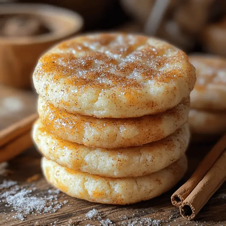 Snickerdoodle cookies have become a beloved staple in the world of home baking, cherished for their delightful blend of flavors and textures. These cookies are characterized by their soft, chewy interior and a slightly crisp exterior, often coated in a fragrant cinnamon-sugar mixture that enhances their sweet taste. With their comforting aroma and nostalgic appeal, snickerdoodles evoke a sense of warmth that makes them perfect for sharing with family and friends or enjoying with a cup of tea or coffee.