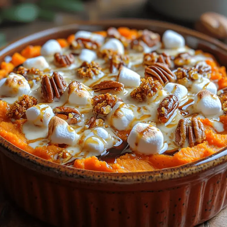 The Maple Bourbon Sweet Potato Casserole is a delightful dish that transcends the ordinary, making it a perfect companion for holiday gatherings and family feasts. This casserole is not just a side dish; it’s a warm embrace on a plate, offering a blend of comfort and sophistication that elevates any meal. As the leaves change and the air grows crisp, sweet potatoes emerge as a seasonal staple, celebrated for their versatility and health benefits.