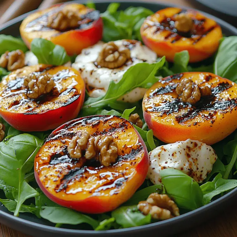 As summer approaches, the vibrant colors and fresh flavors of seasonal ingredients beckon us to create dishes that celebrate the warmth of the sun. One such dish that beautifully encapsulates the essence of summer dining is the Grilled Peach & Burrata Salad. This delightful salad combines the sweetness of perfectly grilled peaches with the creaminess of burrata cheese, creating a harmonious balance of flavors that is both refreshing and satisfying.