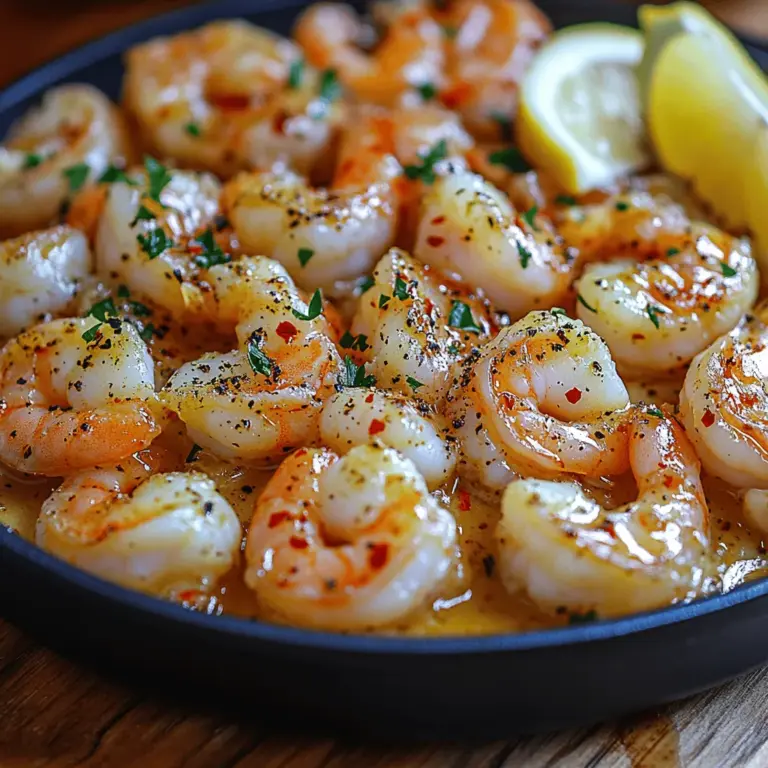 Shrimp is a beloved ingredient in various cuisines around the globe, serving as a versatile protein that can be grilled, sautéed, or even baked. With its delicate texture and mild flavor, shrimp absorbs seasonings beautifully, making it an ideal canvas for bold and aromatic spices. Among the myriad of shrimp dishes, Garlic Butter Shrimp stands out as a favorite for many home cooks and food enthusiasts alike. This dish is celebrated not only for its delightful taste but also for its simplicity and quick preparation time, making it a perfect solution for busy weeknights or spontaneous gatherings with friends and family.