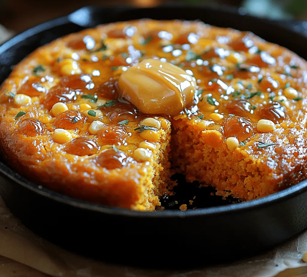 Welcome to the delicious world of Honey Butter Sweet Potato Cornbread, a recipe that not only celebrates the rich flavors of sweet potatoes but also embodies the comfort of classic cornbread. This delightful fusion provides a unique twist on traditional cornbread, making it an irresistible addition to your culinary repertoire. The natural sweetness of the sweet potatoes complements the earthy tones of cornbread, while the honey butter elevates the dish to new heights, creating a sweet and savory treat that is perfect for any occasion.