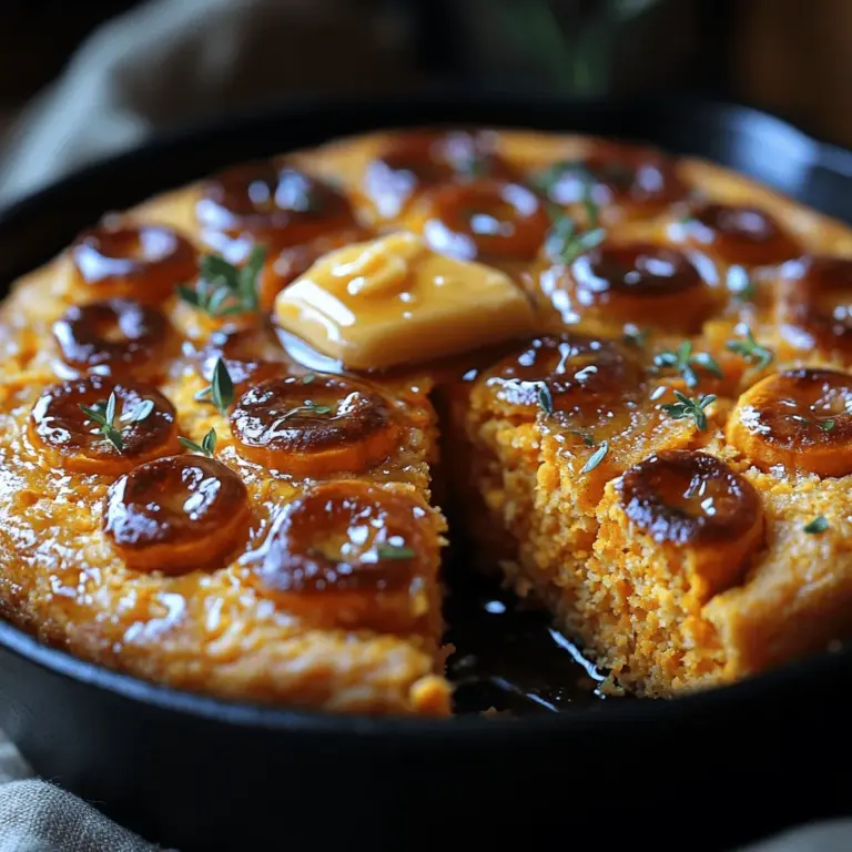 Welcome to the delicious world of Honey Butter Sweet Potato Cornbread, a recipe that not only celebrates the rich flavors of sweet potatoes but also embodies the comfort of classic cornbread. This delightful fusion provides a unique twist on traditional cornbread, making it an irresistible addition to your culinary repertoire. The natural sweetness of the sweet potatoes complements the earthy tones of cornbread, while the honey butter elevates the dish to new heights, creating a sweet and savory treat that is perfect for any occasion.