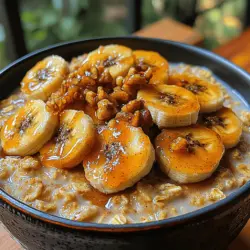 Imagine waking up to the warm, inviting aroma of caramelized bananas wafting through your kitchen, beckoning you to indulge in a comforting and nutritious breakfast. Caramelized Banana Oatmeal is not just a meal; it’s a delightful experience that combines the natural sweetness of ripe bananas with the hearty goodness of oats. This recipe is perfect for those cozy mornings when you need something quick, easy, and satisfying to kick-start your day.