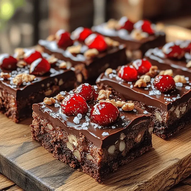 Indulging in a dessert that beautifully marries the richness of chocolate with the tartness of cherries is an experience unlike any other. Enter the Chocolate Covered Cherry Magic Bars—a delectable treat that captures the essence of this delightful combination. With layers of flavor and contrasting textures, these bars are sure to tantalize your taste buds and leave you craving more. Their charm lies not only in their luscious taste but also in their versatility, making them the perfect addition to any gathering, from family reunions to festive holiday celebrations.