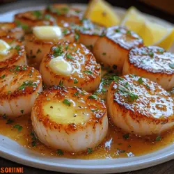 There’s something undeniably sophisticated about a plate of perfectly seared scallops. The dish known as Heavenly Buttery Scallops Delight brings together simplicity and elegance, offering a delightful culinary experience that is both accessible to novice cooks and satisfying for seasoned chefs. This recipe highlights the beauty of fresh sea scallops, allowing their natural flavors to shine through with minimal fuss. The combination of rich, buttery notes with the zesty brightness of lemon and the fresh aroma of parsley creates a dish that seafood lovers will cherish.