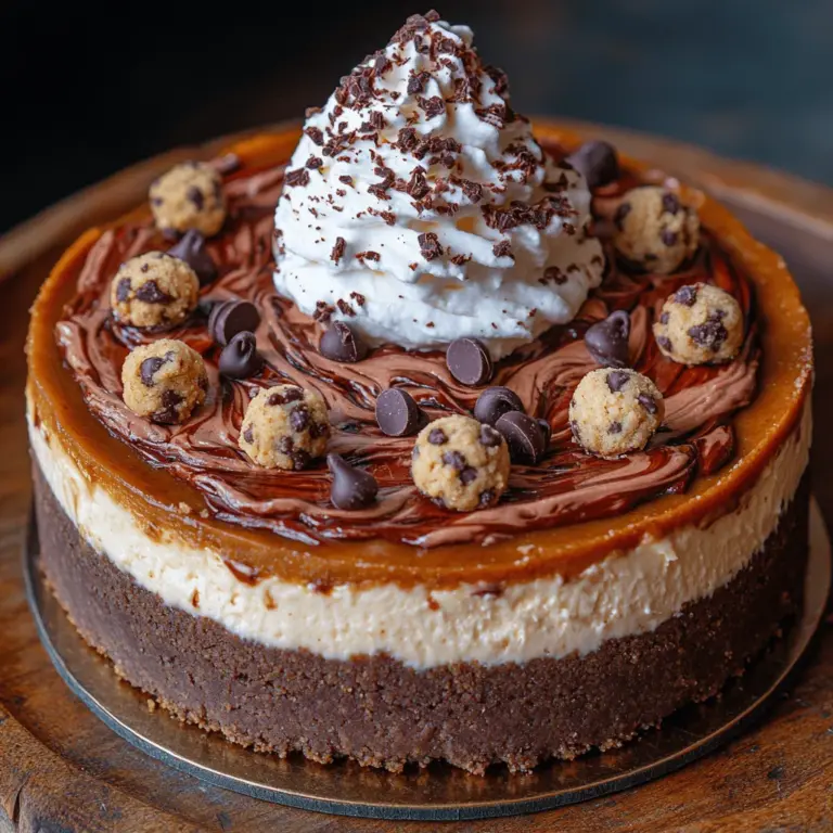 If there's one dessert that manages to combine the rich, velvety texture of cheesecake with the comforting, nostalgic flavors of cookie dough, it’s the decadent chocolate chip cookie dough cheesecake. This indulgent dessert has captured the hearts of dessert lovers everywhere, making it a must-try treat for those who appreciate the blissful union of creamy and chewy textures. With each bite, you're greeted with the luscious creaminess of the cheesecake, the sweet, buttery flavors of chocolate chip cookie dough, and the satisfying crunch of a perfectly baked crust.