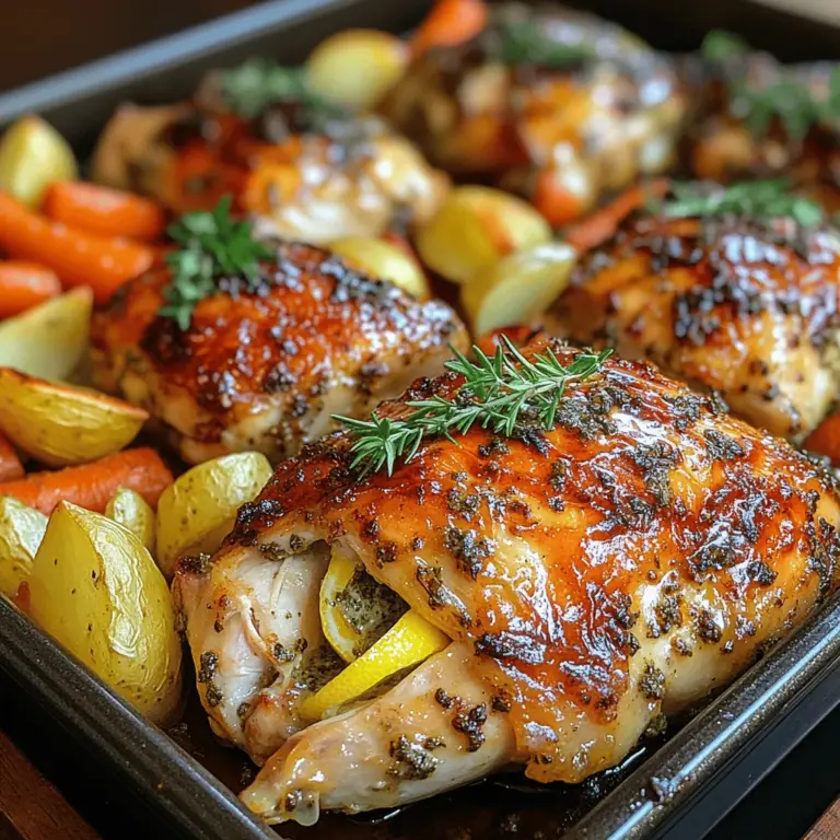 There’s something undeniably comforting about a beautifully roasted chicken. The aroma wafting through the kitchen, the crispy golden skin, and the tender, juicy meat create an experience that feels like a warm hug. The Lemon Herb Butter Roasted Chicken is a dish that perfectly encapsulates this experience, combining the bright flavors of citrus and fresh herbs with the rich depth of butter. This recipe not only elevates the humble roast chicken but also introduces a delightful complexity that makes it suitable for both special occasions and casual weeknight dinners.