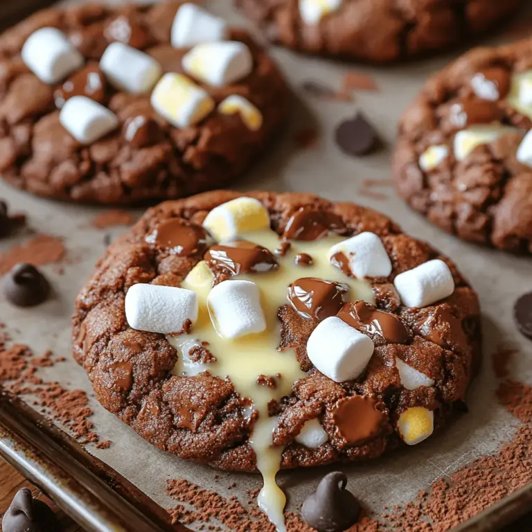 There’s something undeniably delightful about the aroma of fresh-baked cookies wafting through the kitchen. Chocolate cookies, in particular, hold a special place in the hearts of many. Their rich flavor, combined with a comforting texture, makes them a go-to treat for any occasion. Among the myriad of cookie recipes available, Double Chocolate Marshmallow Cookies stand out as a true indulgence, especially for chocolate lovers. These cookies don’t just offer a chocolate experience; they elevate it, presenting a delightful combination of fudgy richness and gooey marshmallow texture, making each bite a moment of bliss.