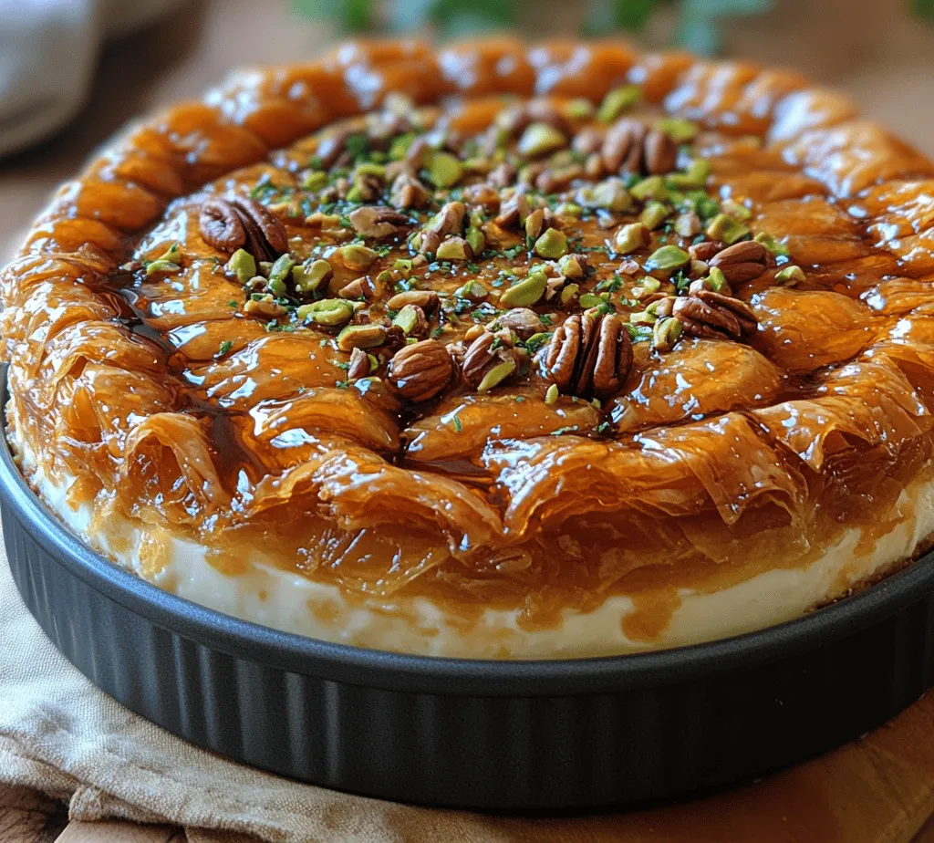 Creating the perfect Baklava Cheesecake involves a harmonious blend of key ingredients, each playing a vital role in developing the signature taste and texture of this dessert. Let’s explore the essential components that make up this decadent cheesecake.