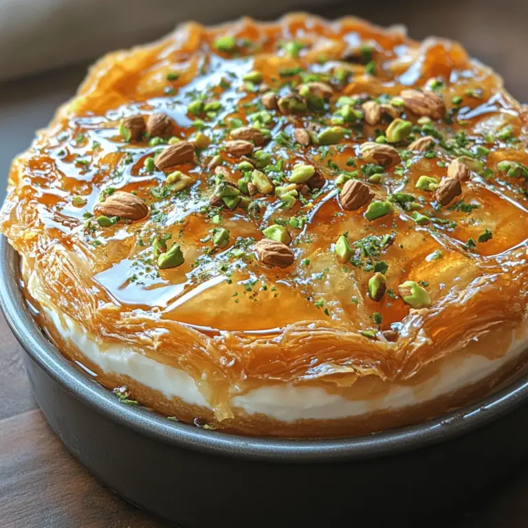 Creating the perfect Baklava Cheesecake involves a harmonious blend of key ingredients, each playing a vital role in developing the signature taste and texture of this dessert. Let’s explore the essential components that make up this decadent cheesecake.