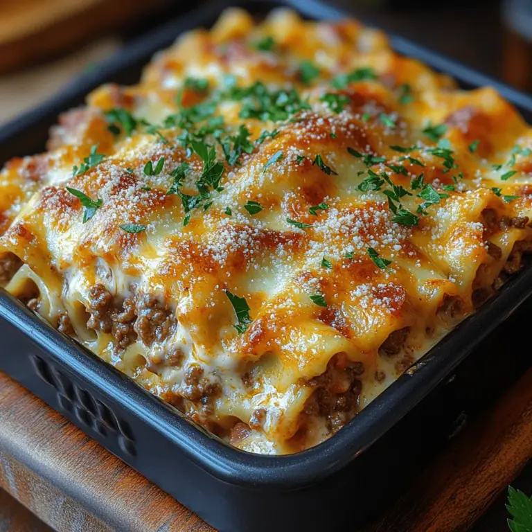 The fusion of flavors in a dish can elevate a simple meal into an unforgettable experience, and the Parmesan Garlic Bacon Cheeseburger Lasagna is a perfect example of this culinary alchemy. Combining the beloved elements of a cheeseburger with the comforting layers of lasagna, this recipe delivers a hearty and indulgent meal that will impress family and friends alike. With the savory goodness of crispy bacon, the rich and creamy texture of melted cheese, and the aromatic punch of garlic, this dish is a true feast for the senses.
