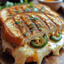 In the realm of comfort food, few dishes can rival the allure of a grilled cheese sandwich. This beloved staple is more than just a meal; it evokes nostalgia, warmth, and satisfaction. Now, imagine taking that classic favorite and giving it a spicy twist that ignites your taste buds—welcome to the world of the Spicy Cheesy Delight: Jalapeño Popper Grilled Cheese Sandwich. This delectable recipe marries the rich creaminess of cheeses with the fiery kick of jalapeños, creating a symphony of flavors that is sure to satisfy cheese lovers and spice enthusiasts alike.