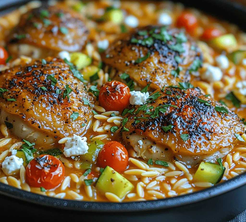 In the fast-paced world we live in today, time-saving solutions in the kitchen are more important than ever. One-pot meals have emerged as a favorite for busy families and individuals seeking to simplify meal preparation without sacrificing flavor or nutrition. Among the most delightful one-pot recipes is the One-Pot Mediterranean Bliss Chicken with Orzo, a dish that beautifully captures the essence of Mediterranean cuisine. This recipe not only showcases vibrant flavors but also delivers a wholesome nutritional profile, making it an ideal choice for health-conscious eaters.