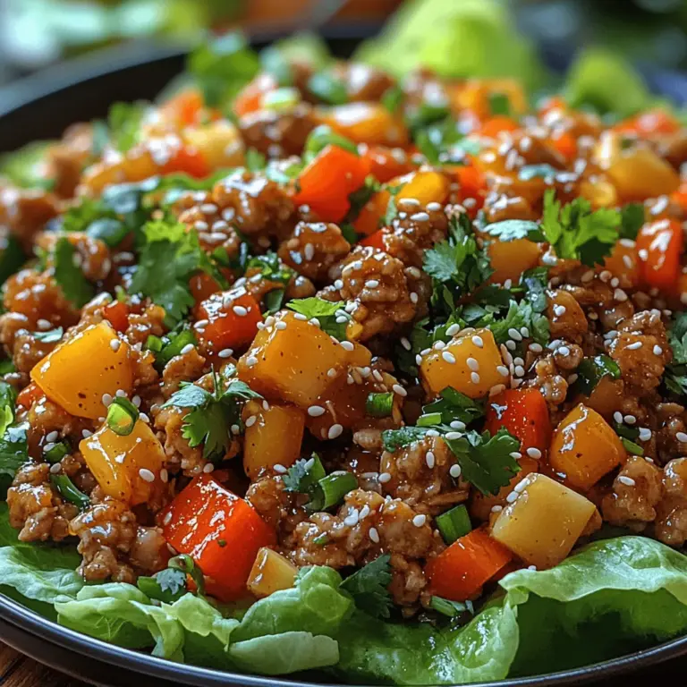 Discover the delightful world of Savory Sesame Hoisin Ground Chicken Lettuce Wraps. This dish brings together a medley of flavors and textures, making it a perfect choice for a quick lunch, a light dinner, or a fun appetizer for gatherings. Whether you are hosting a party or simply looking for a nutritious meal, these wraps stand out for their simplicity and taste.