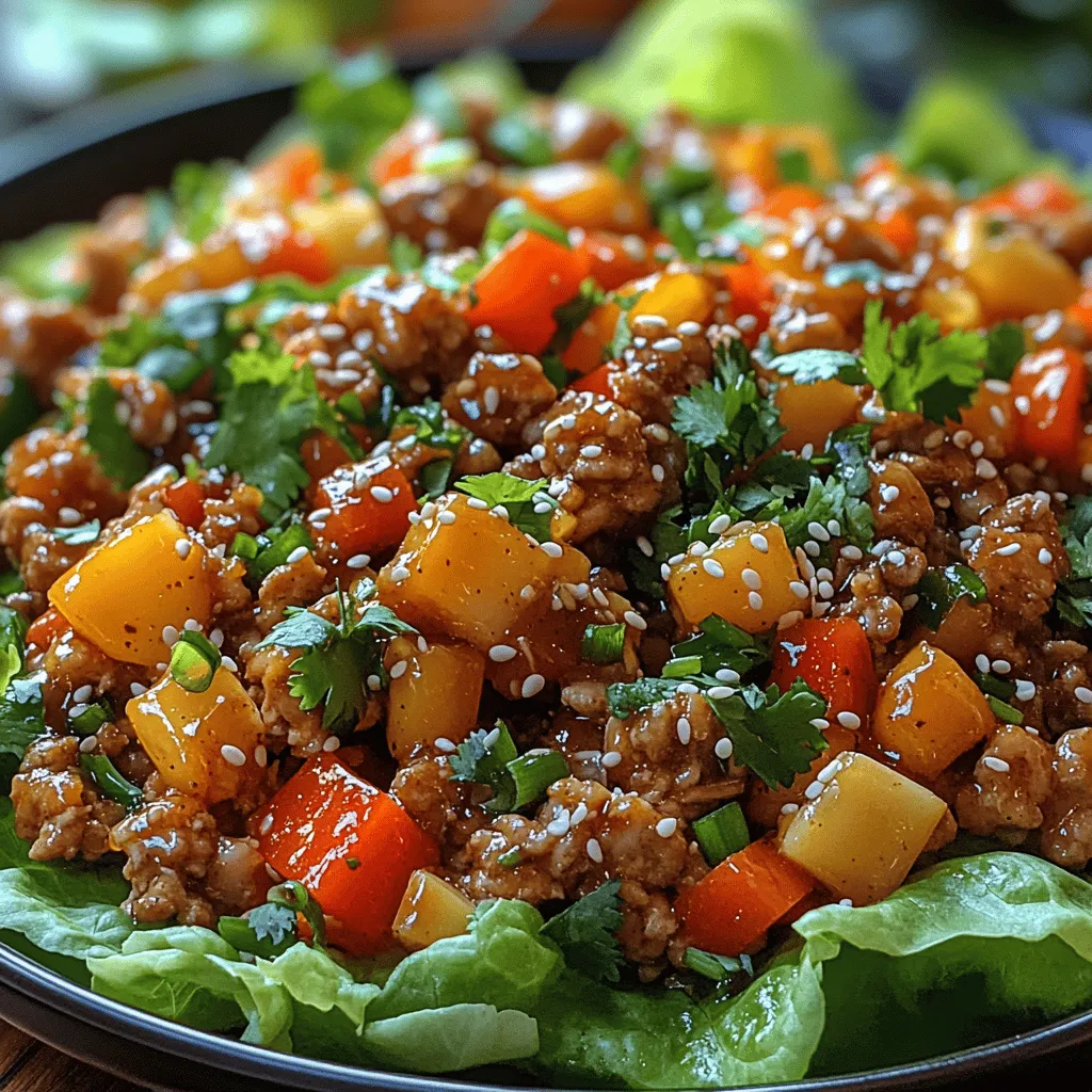 Discover the delightful world of Savory Sesame Hoisin Ground Chicken Lettuce Wraps. This dish brings together a medley of flavors and textures, making it a perfect choice for a quick lunch, a light dinner, or a fun appetizer for gatherings. Whether you are hosting a party or simply looking for a nutritious meal, these wraps stand out for their simplicity and taste.