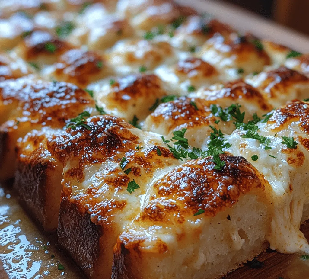 Imagine pulling a warm, golden loaf of bread apart to reveal gooey, melted cheese and aromatic garlic nestled within. This Cheesy Garlic Bliss Pull-Apart Bread is not just a dish; it's an experience that brings people together. Perfect for sharing at family gatherings, friendly get-togethers, or even festive celebrations, this pull-apart bread is the epitome of comfort food. Its irresistible aroma wafting through your home will make it impossible for anyone to resist.