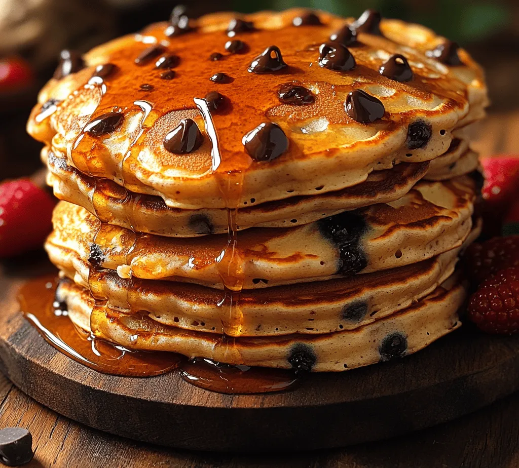 Start your day off on a delectable note with our Choco-Licious Fluffy Pancakes, a delightful twist on the traditional breakfast staple. These pancakes are not just your average morning meal; they represent a harmonious blend of comfort and indulgence, where light and airy textures meet the rich, decadent flavor of semi-sweet chocolate chips. Whether it’s a special occasion or simply a leisurely weekend brunch, this recipe is designed to be quick and easy, allowing you to whip up a batch of these mouthwatering pancakes in no time.